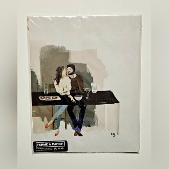 Apricot Girl Art Print & Embrace Art Print Both By Cat Seto - Picture 2 of 9